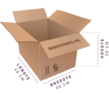 m3 berekenen - voorbeeld