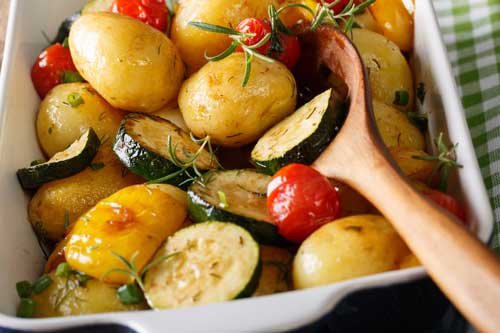Stoofschotel courgette aardappel